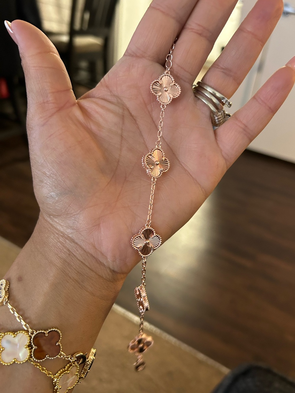 Rose gold Clover Bracelet